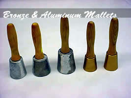 bronze and aluminum mallets